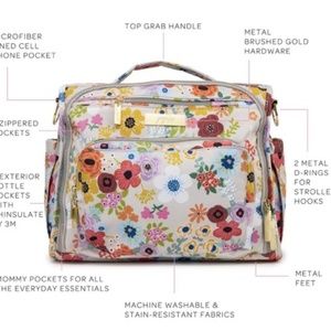 COPY - JuJuBe B.F.F. Diaper Bag - Enchanted Garden NEW